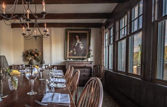Black Bass Hotel & Restaurant table