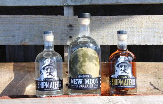 Bottles at Hewn Spirits