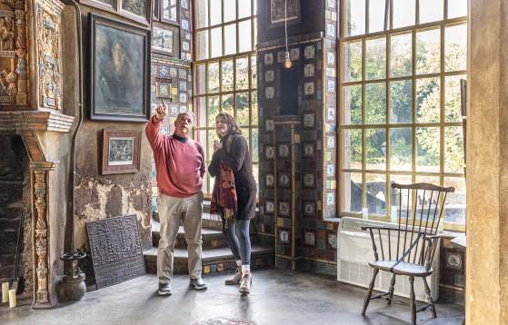 People Enjoying The Fonthill Castle Tour
