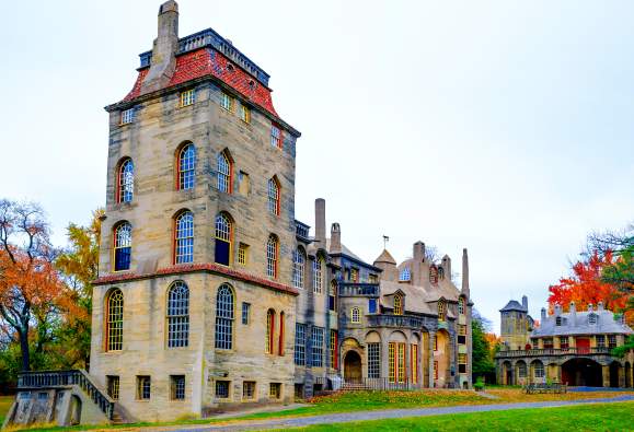 There are so many rooms to explore during a tour of Fonthill Castle in Doylestown.