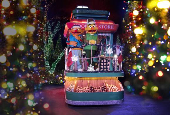 Sesame Place Holiday Display