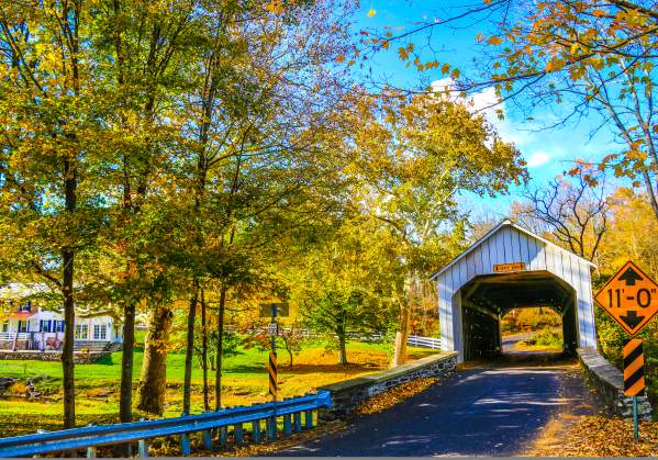 Covered Bridge In Bucks County