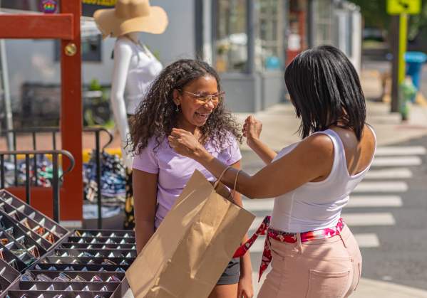 Shopping Along Main Street