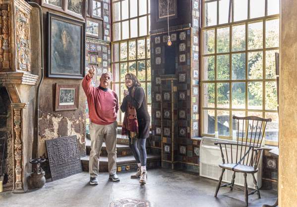 People Enjoying The Fonthill Castle Tour