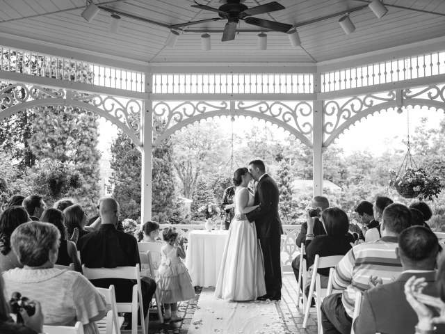 Gazebo wedding at Peddler's Village