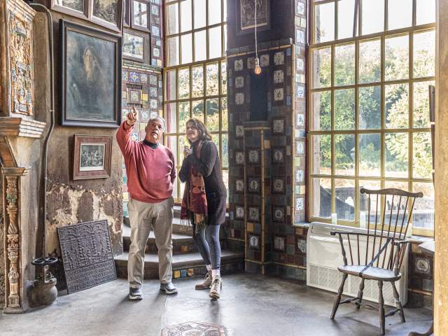 People Enjoying The Fonthill Castle Tour