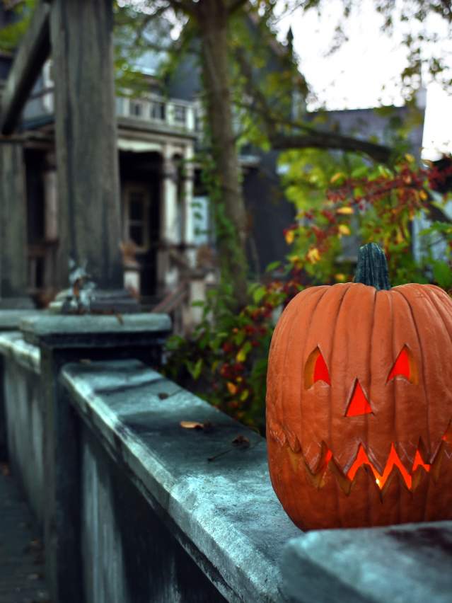 Pumpkin at Haunted House in the Hollow