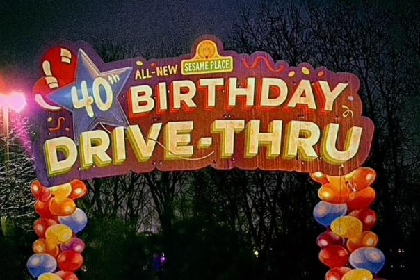 Sesame 40th Birthday Drive Thru