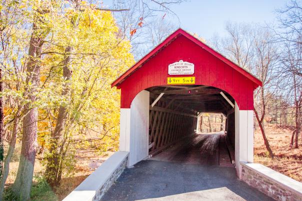 Front of Knecht's Covered Bridge