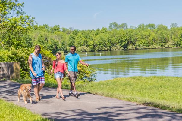 Walking at Lake Nockamixon