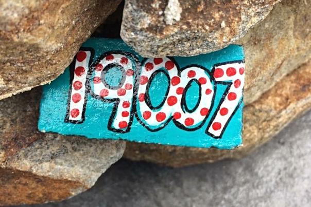 Painted rock in Bristol