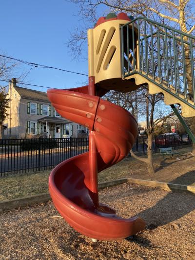 Spiral Slide At Burpee Park