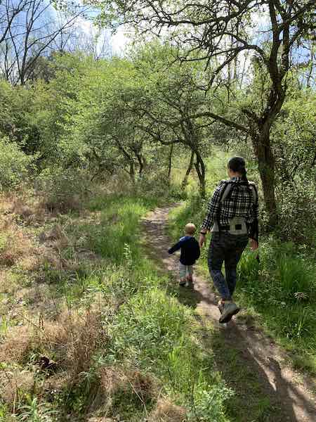 Hiking with toddlers - peace valley