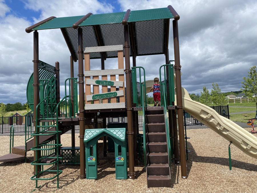 Toddler Playing At Warminster Community Park