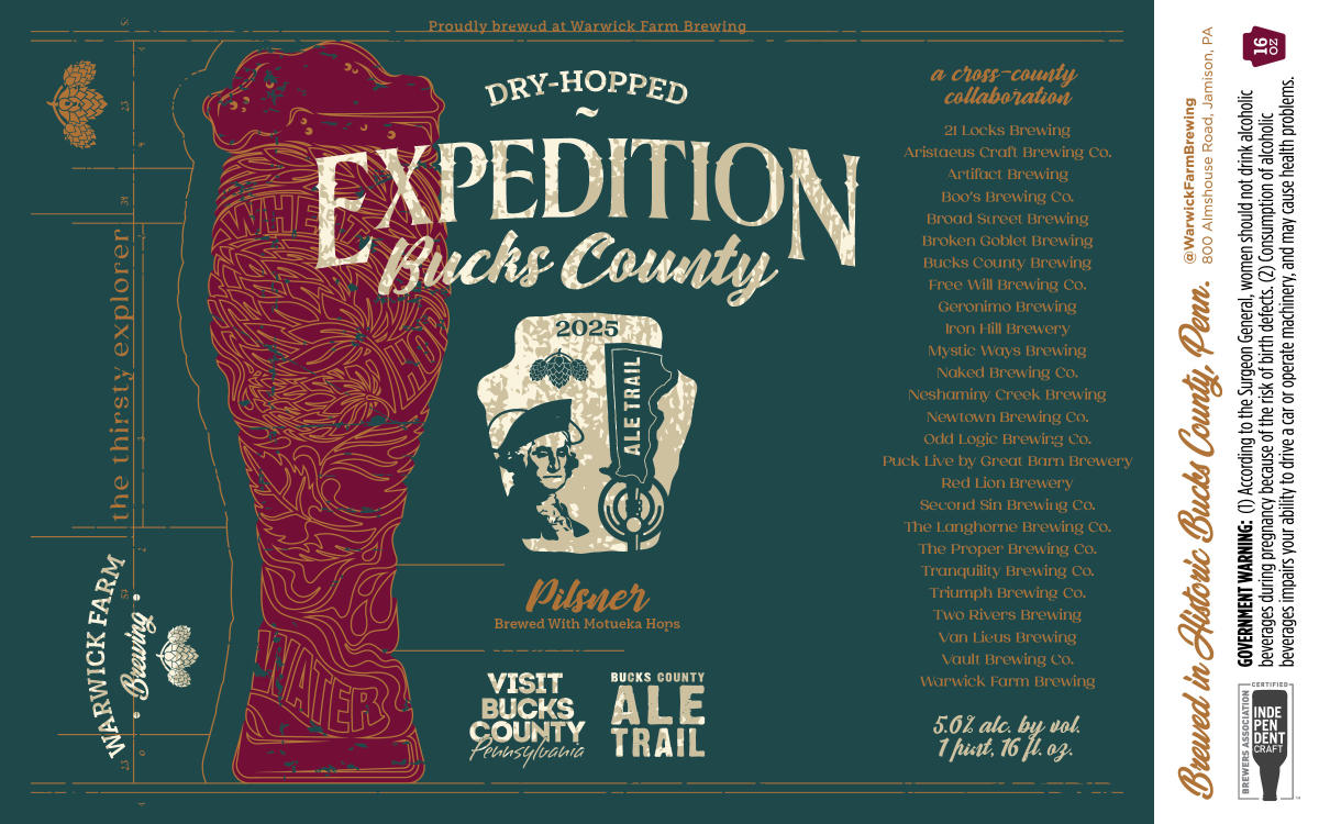 Summer 2025 Expedition Bucks County Beer Label