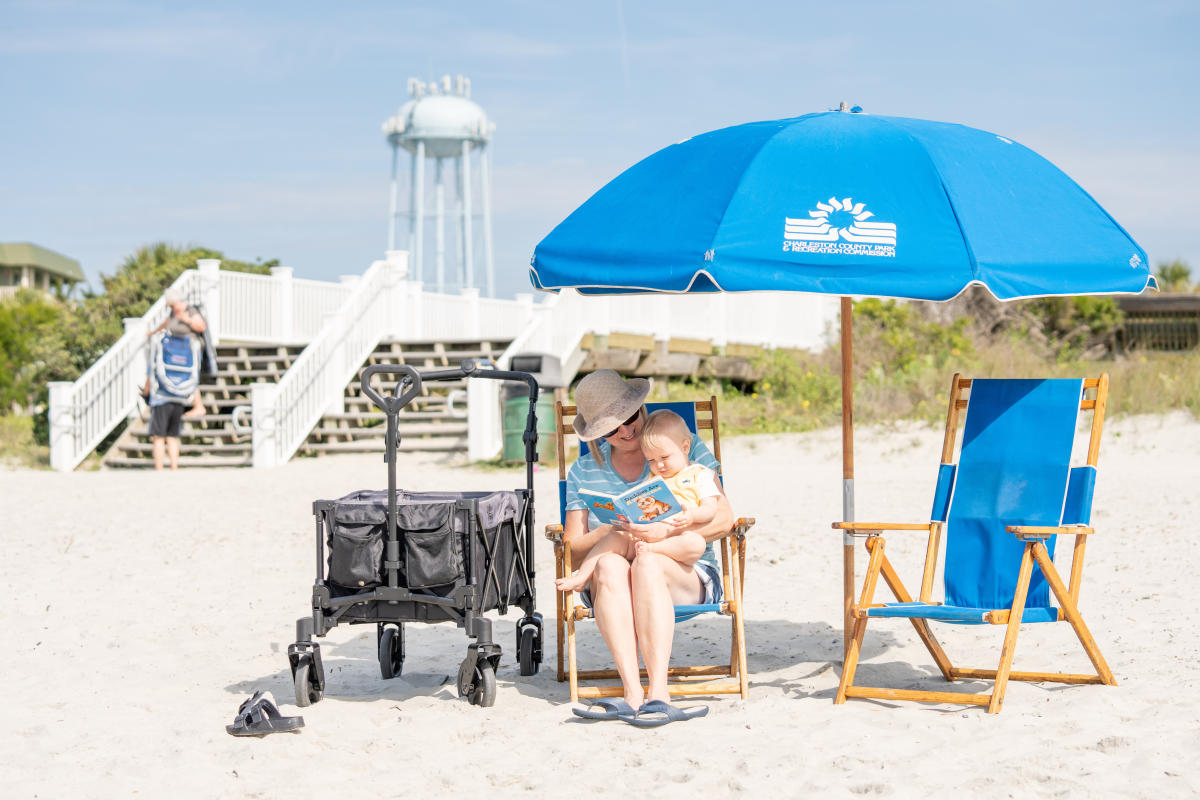 Oceanfront Waves & Sandcastle Play at Isle of Palms County Park