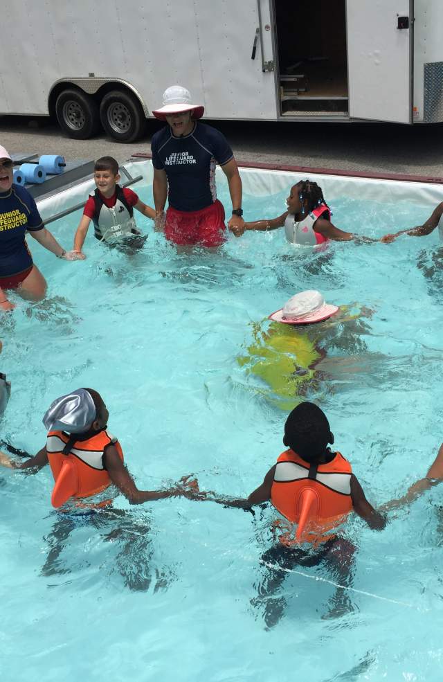 Portable Pool Swim Lesson