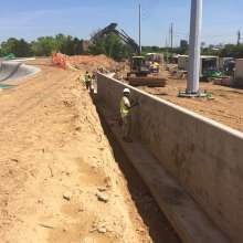 CCPRC Skatepark - 4.29.16 - Retaining Wall Constru