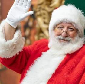 Santa waving