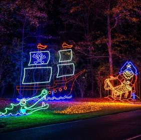 Family at the Holiday Festival of Lights