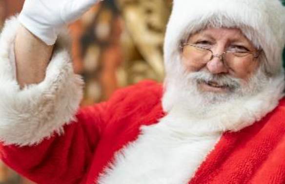 Santa waving