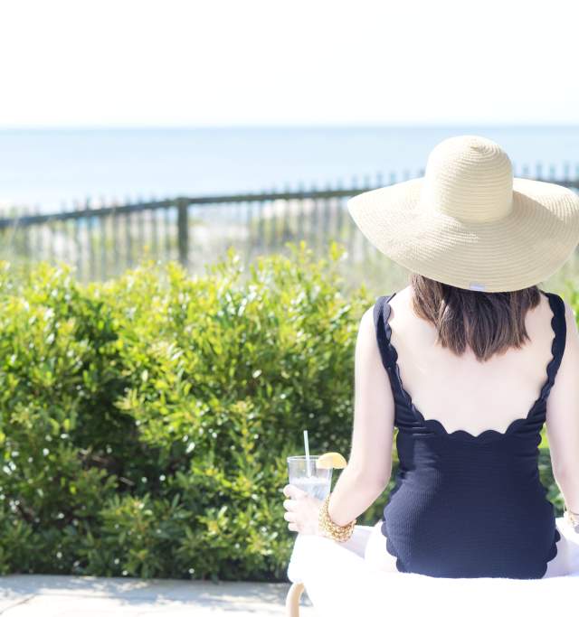 Kiawah Island Woman Viewing Beach