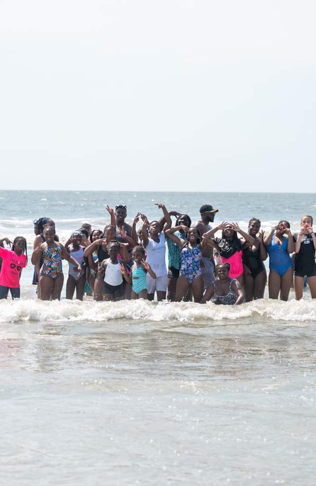 Community Partner at the beach
