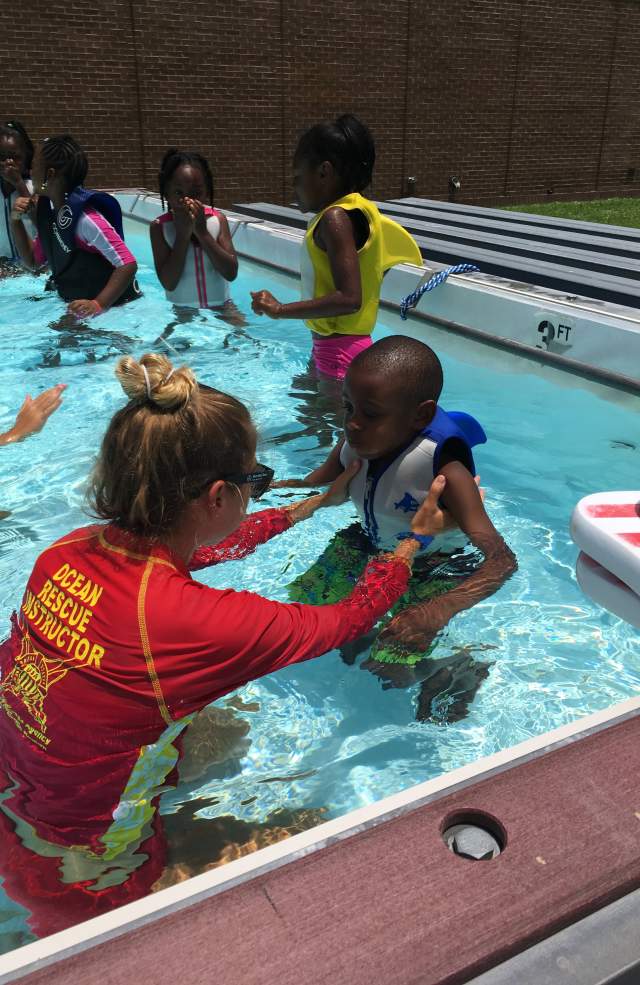 Portable Pool Swim Lesson