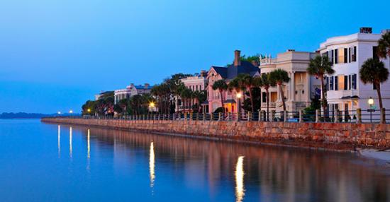 Beachfront at night