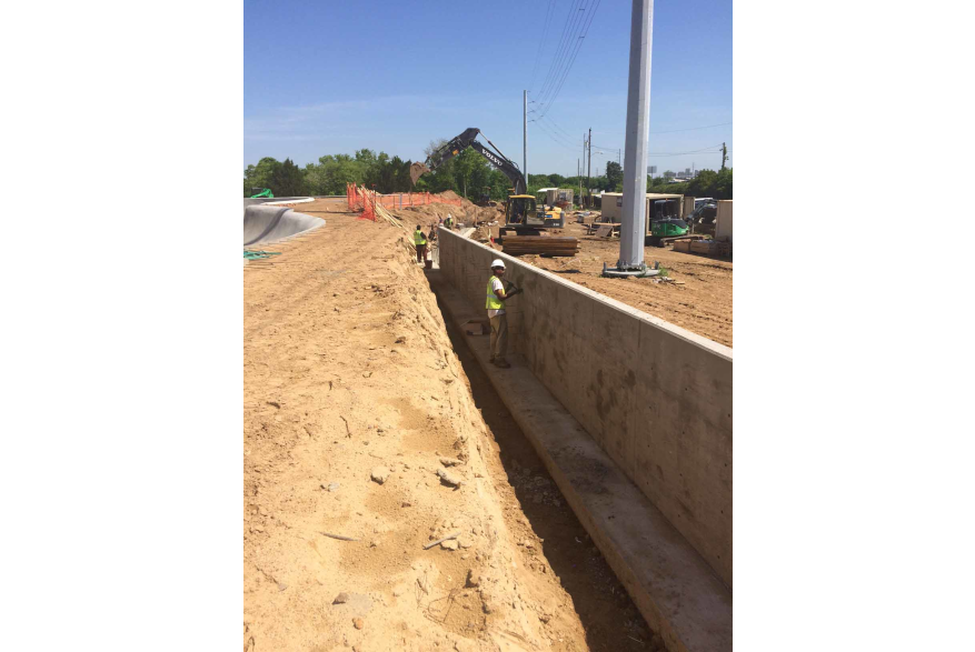 CCPRC Skatepark - 4.29.16 - Retaining Wall Constru