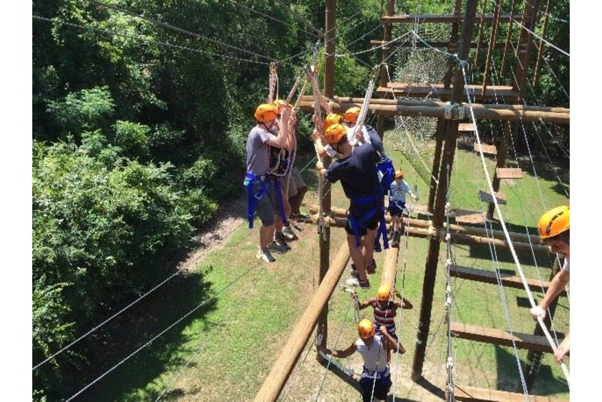 Team Pulley Tension Traverse