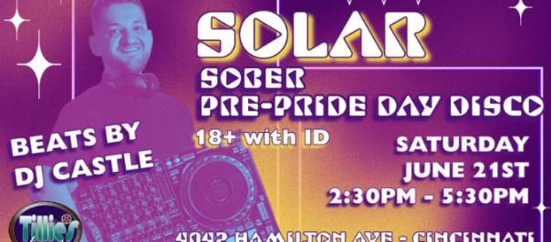 SOLAR: Sober Pre-Pride Day Disco