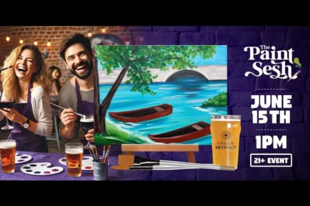 'Canoe Adventure' Father's Day Paint and Sip at Urban Artifact