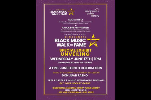 Cincinnati Black Music Walk of Fame Special Exhibit