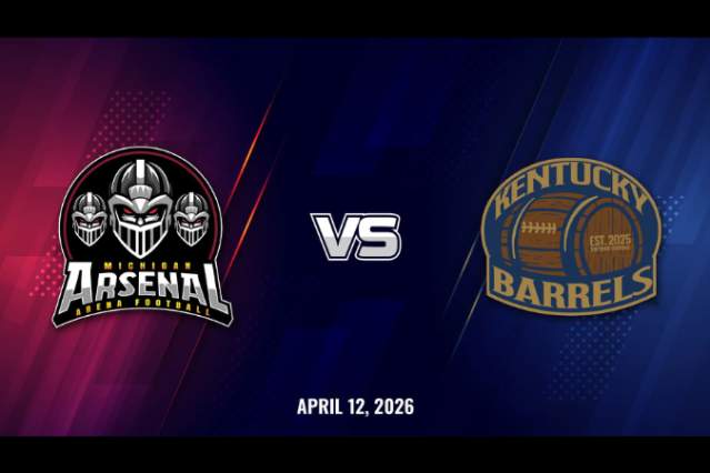 Kentucky Barrels vs. Michigan Arsenal Home Game
