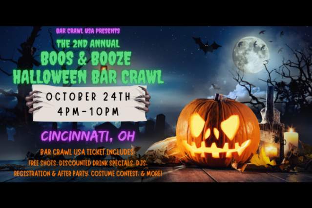 Second Annual Cincinnati Boos & Booze Halloween Bar Crawl