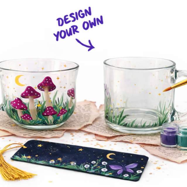 DIY Glassware and Bookmark Paint and Sip Event at The Hidden Chapter