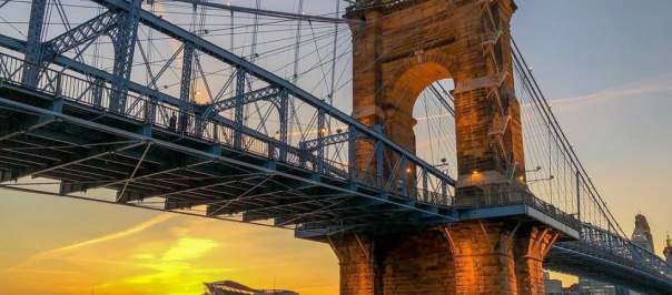 John A. Roebling Suspension Bridge (photo: @cincygirl.54)