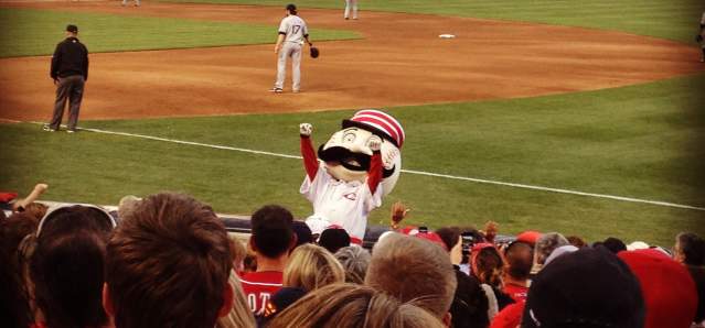 Cincinnati Reds game at the Great American Ball Park in downtown Cincinnati
