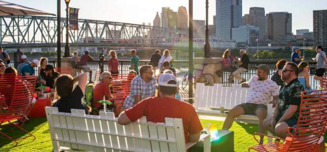 Bridgeview Box Park (photo: Newport on the Levee)