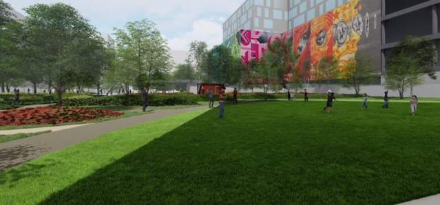 Elm Street Plaza Lawn