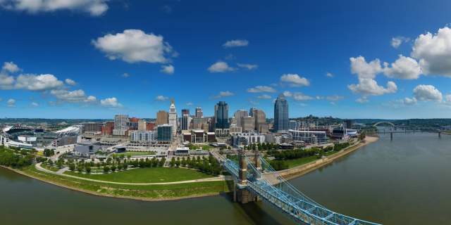 Cincinnati Aerial Skyline