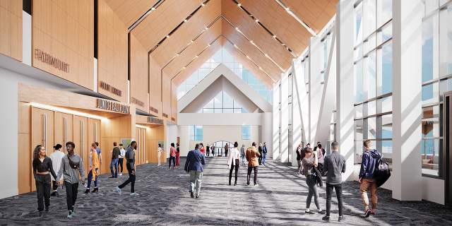 Duke Energy Convention Center Prefunction Space