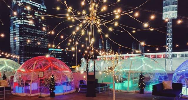 Igloo dining at The AC Upper Deck (photo: Provided by The AC Upper Deck)