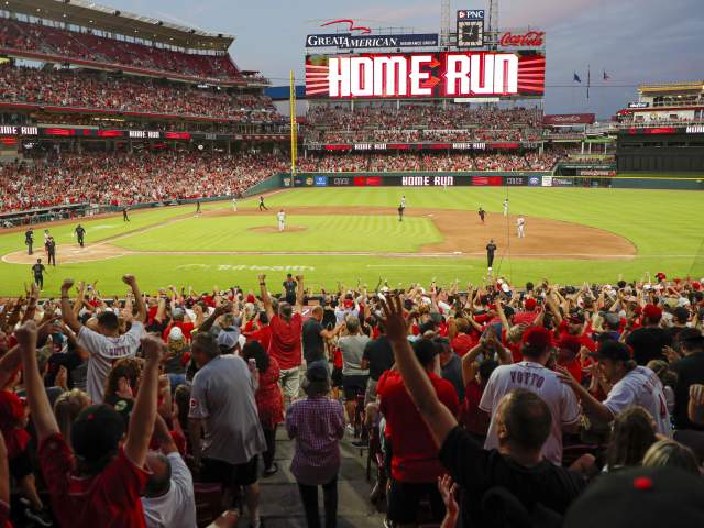 The Cincinnati Reds score a home run!