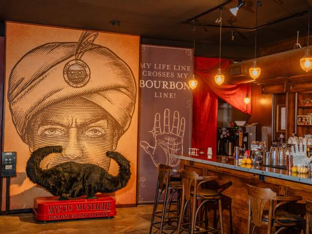The bar at Second Sight Spirits.