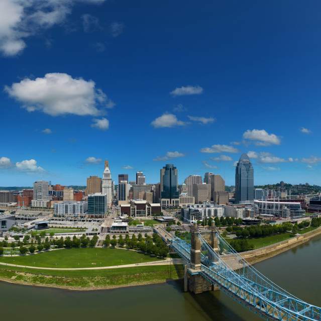 Cincinnati Aerial Skyline