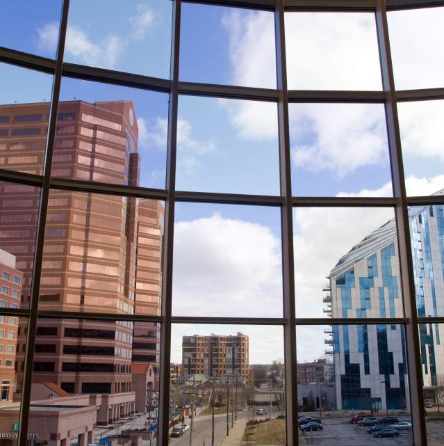 The view from the Northern Kentucky Convention Center.