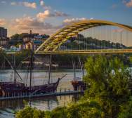 Big Mac Bridge - Replica Ships and Mt Adams