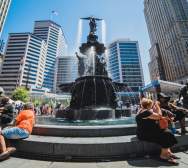 Crowd at Fountain Square (photo: Louis Rideout)